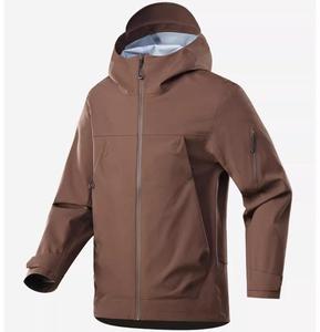 Veste coupe-vent imperméable unisexe avec logo personnalisé, grande taille, fermeture éclair, capuche Polartec, veste de sport d'extérieur écologique - Product Image 1
