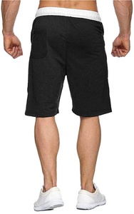 <b>Men's</b> Elastic Waist Multicolor Plaid Workout Sweat <b>Shorts</b> Zipper Pockets Hip Hop Style Summer Comfort Custom OEM Service - Product Image 3