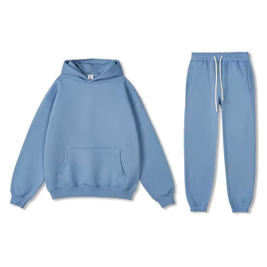 เสื้อฮู้ดดี้โอเวอร์ไซส์แบบ 2 in 1 ผ้าฝ้ายฟลีซ 100% พิมพ์โลโก้ตามสั่ง สไตล์วินเทจ ชุดลำลองใส่ได้ทุกวัน สำหรับทุกเพศ - Product Image 5