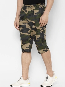 Pantalones Cortos Bermuda de Camuflaje para Hombre, Cintura Elástica, Bolsillos, Transpirables, Casuales, de Poliéster Tejido, Corte Medio - Product Image 5