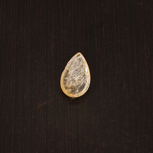 Citrine naturelle en forme de poire, cabochon, pierre précieuse, 10,10 carats, 21x12 mm, jaune, pour la fabrication de bijoux - Product Image 1
