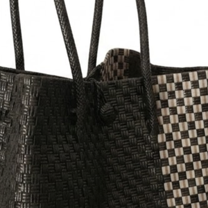 Best Seller Elegant Unique Handmade Women's Woven <b>Tote</b> Bag Premium <b>Plastic</b> Recycled Material Origin From Indonesia - Product Image 4