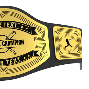 Ceinture de champion de baseball personnalisée, trophée de haute qualité, ceinture de récompense sportive, votre texte sur mesure - Product Image 4
