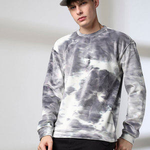 Sweat-shirt homme 100% coton, col rond, coupe ample, doux, épais et surdimensionné - Product Image 1