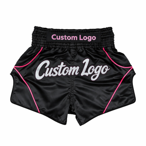 Pantalones Cortos de Muay Thai Personalizados, Premium, 100% Poliéster Satinado, Ajuste Atlético, Ligeros, Transpirables, con Logotipo OEM, para Entrenamiento de Boxeo - Product Image 4