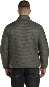 Chaqueta ligera para hombre, con cuello alto, cierre de cremallera, relleno de plumón, a prueba de viento, para invierno. - Product Image 4