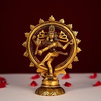 Artisanat en bronze Radhe Enterprises, statue de Nataraja en bronze Panchaloha GANGESWAVE personnalisée de luxe, faite à la main, traditionnelle