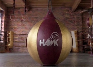 Sac de frappe lourd double extrémité Hawk en cuir PU, élastique, à suspendre, installation facile pour l'entraînement en salle de sport pour adultes - Product Image 6