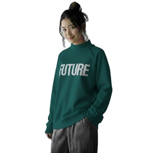 เสื้อพูลโอเวอร์คอเต่าทรงโอเวอร์ไซส์สำหรับผู้หญิง ดีไซน์ทันสมัย ผลิตจากผ้าฟลีซรักษ์โลก สัมผัสนุ่ม สไตล์สตรีท แขนยาว เหมาะสำหรับฤดูใบไม้ร่วงและฤดูหนาว - Product Image 1