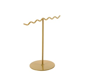 Space Saving <b>Metal</b> Jewelry Stand Rack With Hooks For Necklace <b>Bracelet</b> Earrings Organizer For Dressing Table Use - Product Image 1