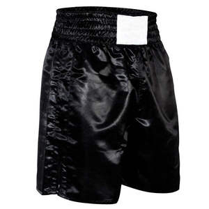 Shorts de Muay Thai unisexes pour hommes et femmes, pantalons d'entraînement sportifs avec logo avant pour uniformes de boxe, shorts MMA - Product Image 1