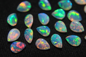 Ethiopian Opal Natural Gemstone Faceted Pear Cut 3x5mm Super Fine Quality Multi Color Certified Color Play Loose for Jewelry - Product Image 2