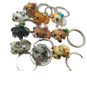 Hecho a mano único Vietnam artesanía de resina artesanal personalizado perro llaveros respetuoso con el medio ambiente Animal modelo canino compañeros recuerdos - Product Image 3