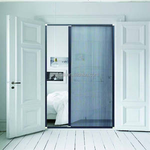 Ventana y puerta <span class=keywords><strong>mosquitera</strong></span> deslizante que ahorra espacio al por mayor, marco de aluminio, puerta <span class=keywords><strong>mosquitera</strong></span> plisada de poliéster - Product Image 1