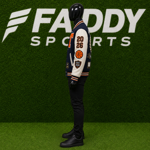 Veste universitaire sur mesure, veste vintage de style Letterman avec patchs en chenille, veste bomber en laine brodée, manches en cuir - Product Image 2