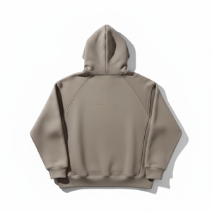 Sweat-shirt à capuche personnalisé en coton lourd 500 g/m² avec logo 3D en relief, coupe oversize, streetwear unisexe, vierge, haute qualité - Product Image 3