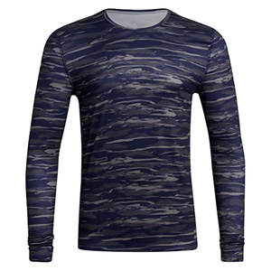 T-shirt à manches longues en coton pour homme, col rond, décontracté, idéal pour le printemps - Product Image 4