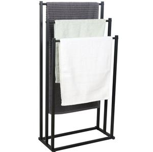 Porte-serviettes de salle de bain à trois niveaux, séchoir à serviettes autoportant, support pour serviettes de bain pour la maison et l'hôtel - Product Image 2