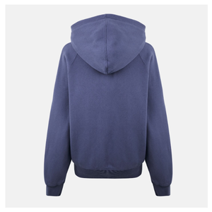 Sudadera con Capucha Extra Grande para Mujer, de Color Sólido, Tejida en Algodón, con Bolsillos, Estilo Otoñal, Largo Regular - Product Image 2