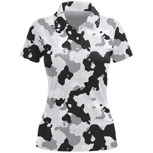 T-shirts Polo de Golf Confortables et Respirants pour Femmes, Impression Numérique par Sublimation, OEM, Haute Qualité, Style Urbain - Product Image 1
