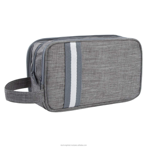 Sac cosmétique tendance en polyester imperméable avec fermeture éclair, grande capacité, pochette de rangement pour maquillage, vente en gros à prix abordable - Product Image 1