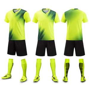 Conjunto Deportivo de Fútbol de Manga Corta para Adultos, Ropa de Entrenamiento de Verano para Estudiantes y Hombres, Conjunto para Juego y Entrenamiento - Product Image 4