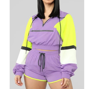OEM Women's Waterproof Reflective Tracksuit Windbreaker <b>Jacket</b> Pants Streetwear Tech wear Custom Logo - Product Image 4