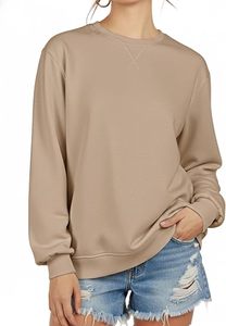 เสื้อสเวตเชิ้ตแบบสวมใส่ได้ทุกเพศ ทรงปกติ สำหรับฤดูหนาว ระบายอากาศได้ดี ปักลายด้านหน้าได้ตามต้องการ ผ้าฟลีซพรีเมียม คอกลม ผู้ผลิตแบบ OEM ODM - Product Image 3