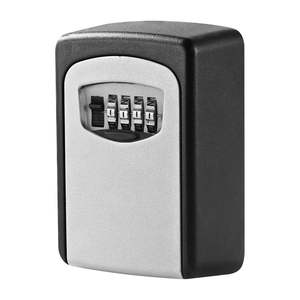 Outdoor Waterproof Wall-Mounted Key Lock <b>Box</b> with 4 Digit Combination Resettable Codes Waterproof <b>Travel</b> Locks Storage - Product Image 3