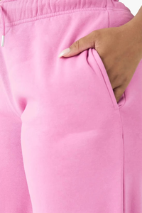 Pantalones Deportivos Rosa para Mujer, 100% Algodón, Corte Holgado, Cintura Elástica, Ropa de Gimnasio, Estilo Casual Hip Hop, Cómodos Pantalones para Estar en Casa - Product Image 6