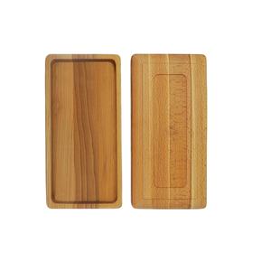 Wooden Rectangular Serving Tray <b>Set</b> Of 2 <b>Rustic</b> Handcrafted Platters Eco Friendly Kitchen Tableware At Export Wholesale Price - Product Image 1