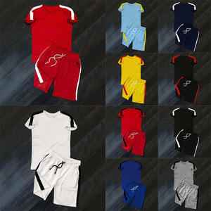 Nuevo Conjunto de Verano para Hombre, Camiseta de Manga Corta con Cuello Redondo y Pantalones Cortos Casuales, Corte Ajustado - Product Image 3