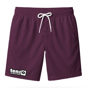 Pantalones Cortos Casuales para Hombre, 100% Poliéster, Secado Rápido, Transpirables, Cintura Elástica, para Gimnasio, Playa, Color Sólido, Servicio OEM de Marca Privada, Estilo de Marca - Product Image 1