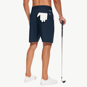 Pantalones Cortos de Golf Personalizados para Hombre con Servicio de Logotipo OEM, Transpirables, que Absorben la Humedad, Ajuste Relajado, Cómodos - Product Image 2