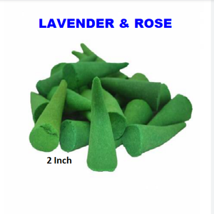 กรวยธูปหอมกลิ่นลาเวนเดอร์และกุหลาบธรรมชาติขายส่งจากแบรนด์ที่ดีที่สุด (สีเขียว) - Product Image 1