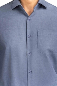 Chemises habillées d'été 2026 pour hommes, coupe ajustée, col rabattu, poignets boutonnés, 100 % coton, écologiques, douces, respirantes et à séchage rapide - Product Image 6