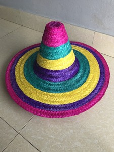 Sombrero de Paja Deportivo con Bordado a Mano Estilo Hawaiano BEACH COMBER - Paja Natural Marrón Unisex para Adultos, Ideal para Eventos Casuales y Fiestas - Product Image 1