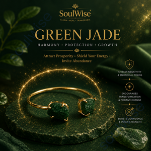 Brazaletes/Kadde de Jade Verde Crudo con Doble Puño para Mujer, Regalo Étnico - Product Image 4
