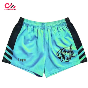 Breathable Sublimation Sportswear Men Two Tone Footy Shorts Custom Rugby Footy Shorts Fashion for Man with <b>cheap</b> price - Product Image 5