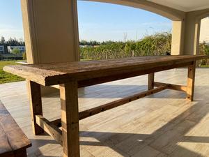 Mesa de Comedor Moderna Athenas de Madera Maciza, Madera Reciclada, Madera Natural Hecha a Mano, Muebles de Comedor de Gran Capacidad - Product Image 2
