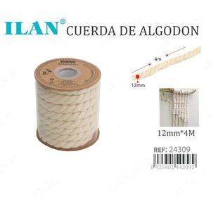 Corda di cotone Ilan 12mm x 4m per artigianato e decorazioni - Product Image 3