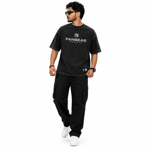 เสื้อยืดคอตตอนทรงบ็อกซี่ฟิตขนาดใหญ่พิเศษสำหรับผู้ชาย สไตล์สตรีทแวร์ ไหล่ตก ลำลอง หนานุ่ม ซับเหงื่อ แห้งเร็ว ระบายอากาศได้ดี เหมาะสำหรับฤดูร้อน - Product Image 6