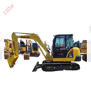 日本小松Pc56二手挖掘机5吨优质钢筋混凝土挖掘机pc56-7小型挖掘机在上海低价销售