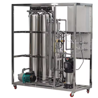 Station de Traitement d'Eau Industrielle RO Automatique en Acier Inoxydable 1000 LPH avec Moteur de Pompe PLC, 98% Désalinisation, Débit de Sortie 6000 GPD, 220V, Garantie 1 An