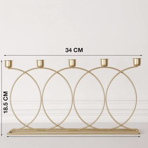 Support à bougie de haute qualité pour une décoration intérieure haut de gamme, centre de table et effet d'éclairage ambiant chaleureux - Product Image 5