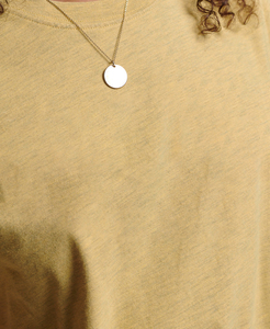 เสื้อยืดแขนสั้นผ้าเจอร์ซีย์คอตตอน 100% สีพื้น แห้งเร็ว สำหรับผู้หญิง - Product Image 3