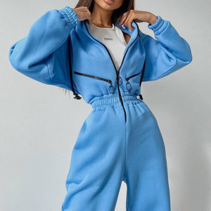 Conjunto Deportivo de Mujer 2026, Estilo Informal, de Dos Piezas, con Top de Manga Larga y Pantalones Cortos, para Correr - Product Image 4