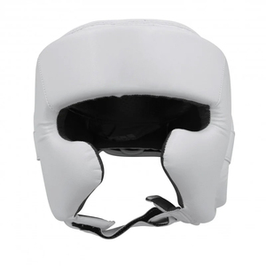 New Breathable MMA Taekwondo Boxing <b>Dummy</b> Training Head Guard Removable Face Cheeks Ear Mouth Protection Foam PU Leather Unisex - Product Image 1