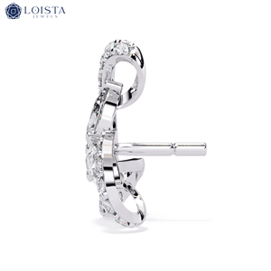 Boucles d'oreilles en or blanc et diamants pour femmes Loista, coupe poire, certifiées GIA, bijoux de luxe pour mariage - Product Image 3