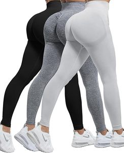 Leggings de yoga sin costuras color granate de secado rápido para mujer, 100% algodón, cintura alta, con logo personalizado, pantalones ajustados para mujer en venta - Product Image 1